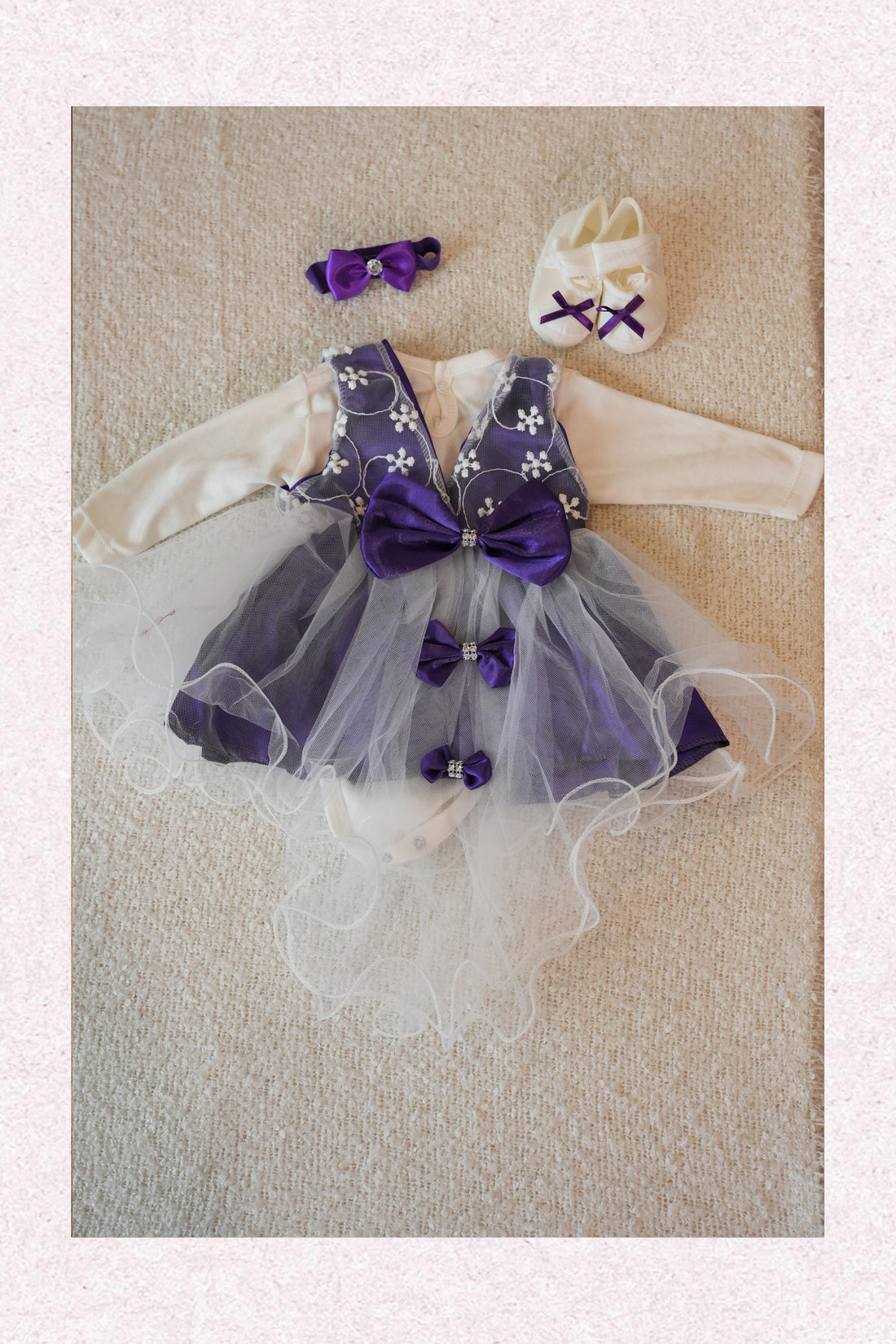 Bella Grace Dress with tulle - 4pcs set